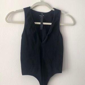 NWOT Out from Under Ribbed Thong Bodysuit
